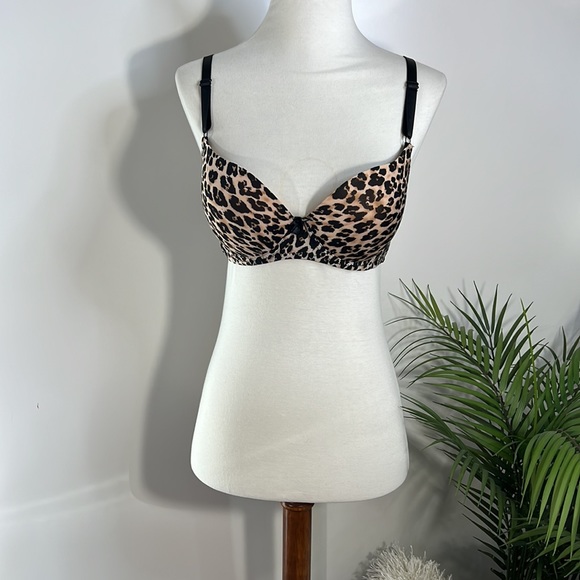JENNIFER leopard print push-up bra - Picture 4 of 12